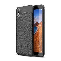 Защитный чехол Leather для Huawei Y5 2019 / Honor 8S Черный