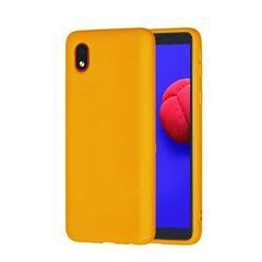 Защитный чехол Liquid Case Full Cover для Samsung A013F Galaxy A01 Core / M013F Galaxy M01 Core Оранжевый