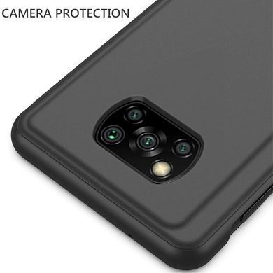 Чохол-книжка Clear View Mirror для Xiaomi Poco X3 / X3 NFC / X3 Pro Чорний