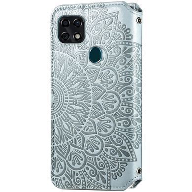 Чехол-книжка Flower Book для ZTE Blade 20 Smart Серый
