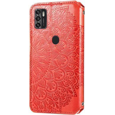 Чехол-книжка Flower Book для ZTE Blade A7s 2020 Красный