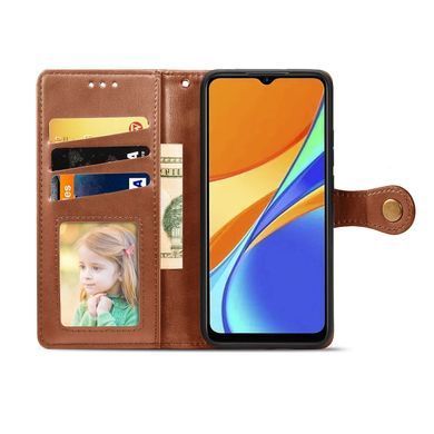 Чохол-книжка Polera Book для Xiaomi Redmi 9C / Redmi 10A Коричневий