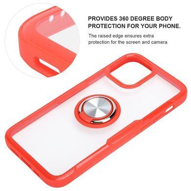 Защитный чехол Crystal Ring для iPhone 12 mini Красный