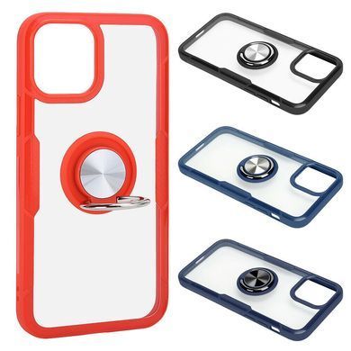 Защитный чехол Crystal Ring для iPhone 12 mini Синий