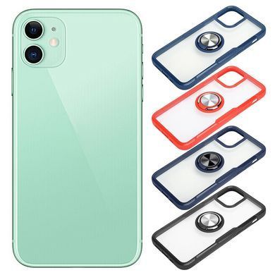 Защитный чехол Crystal Ring для iPhone 12 mini Синий