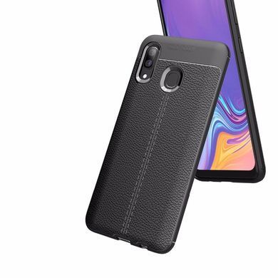Защитный чехол Leather для Samsung A205F Galaxy A20 / A305F Galaxy A30 2019 Синий