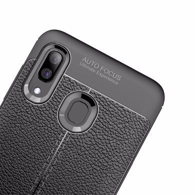 Защитный чехол Leather для Samsung A205F Galaxy A20 / A305F Galaxy A30 2019 Синий