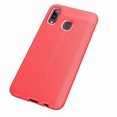 Захисний чохол Leather для Samsung A205F Galaxy A20 / A305F Galaxy A30 2019 Червоний