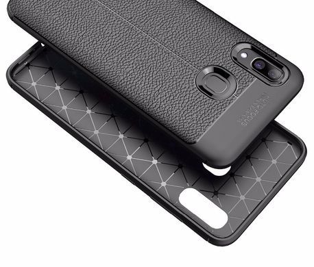 Защитный чехол Leather для Samsung A205F Galaxy A20 / A305F Galaxy A30 2019 Синий