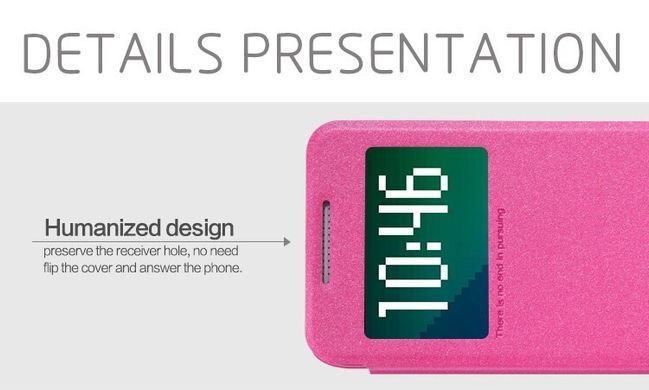 Чехол-книжка Nillkin Sparkle для HTC Desire 510 Розовый