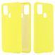 Защитный чехол Liquid Case Full Cover для Samsung M315F Galaxy M31 Желтый