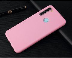 Защитный чехол TPU Matte для Xiaomi Redmi Note 8 / Note 8 2021 Розовый