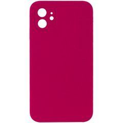 Захисний чохол Liquid Case Full Camera для iPhone 11 Малиновий