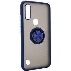 Захисний чохол Ring Buttons для ZTE Blade A7 2020 (з вирізом під сканер) Синій