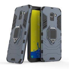Защитный чехол Strong Guard Ring для Samsung J600 Galaxy J6 2018 Navy