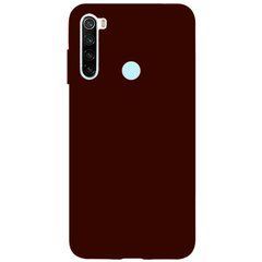 Защитный чехол TPU Softon для Xiaomi Redmi Note 8 / Note 8 2021 Бордовый