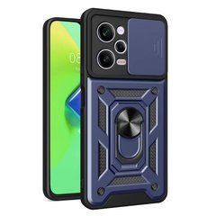 Защитный чехол Kvadrat Ring Lock для Xiaomi Poco X5 Pro 5G / Redmi Note 12 Pro 5G Темно-синий