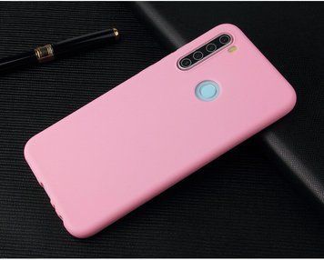 Защитный чехол TPU Matte для Xiaomi Redmi Note 8 / Note 8 2021 Розовый