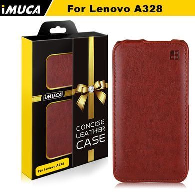 Чехол-флип IMUCA для Lenovo A328 Коричневый