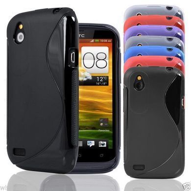 Чехол TPU S-line для HTC One V Белый