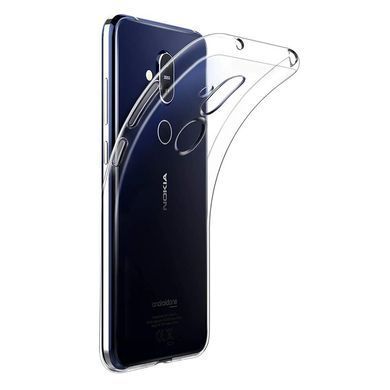TPU чохол Strong Clear 0,5mm для Nokia 8.1 (X7) Прозорий