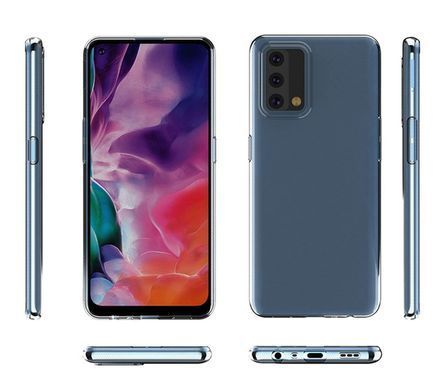 TPU чохол Strong Clear 0,5mm для Oppo A74 4G Прозорий