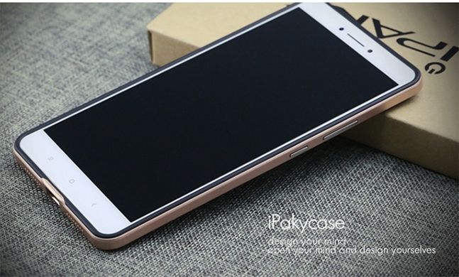 Ударопрочный чохол iPaky TPU+PC для Xiaomi Mi Max Чорний / Рожевий