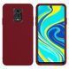 Захисний чохол Liquid Case Full Cover для Xiaomi Redmi Note 9 Pro / Redmi Note 9S / Redmi Note 9 Pro Max Малиновий