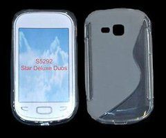 Чехол TPU S-line для Samsung S5292 Rex 90 Прозрачный