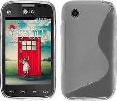 Чехол TPU S-line для LG D160 / D170 L40 Прозрачный