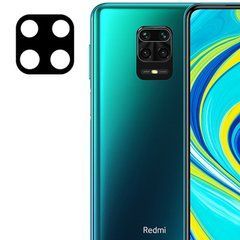 Захисне скло на камеру Frame для Xiaomi Redmi Note 9 Pro / Redmi Note 9S Чорний