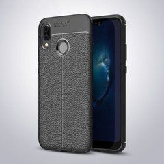 Захисний чохол Leather для Huawei P20 Lite Чорний