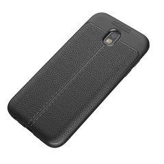 Захисний чохол Leather для Samsung J330 Galaxy J3 2017 Чорний
