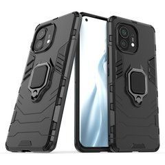 Защитный чехол Strong Guard Ring для Xiaomi Mi 11 Черный