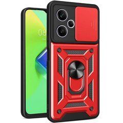 Защитный чехол Kvadrat Ring Lock для Xiaomi Redmi 13 4G / Poco M6 4G Красный