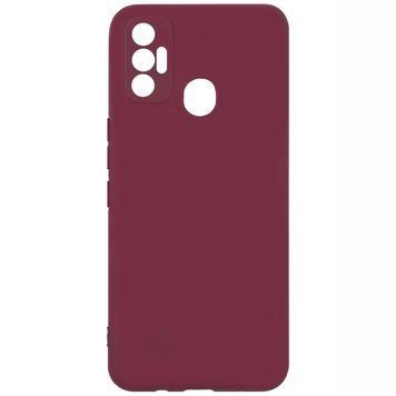 Защитный чехол Liquid Case Full Camera для Tecno Spark 7 Малиновый