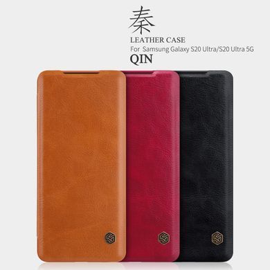 Чохол-книжка Nillkin Qin для Samsung G988B Galaxy S20 Ultra Червоний
