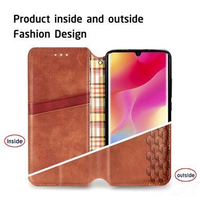 Чохол-книжка Tessero Book для Xiaomi Mi Note 10 Lite Коричневий