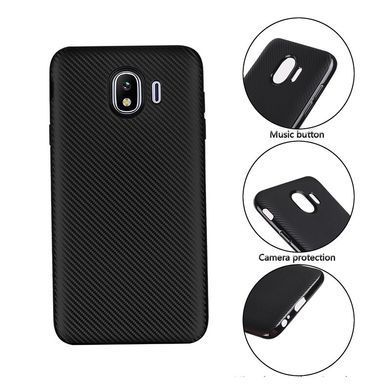 Защитный чехол Carbon TPU для Samsung J250 Galaxy J2 Pro 2018 Черный