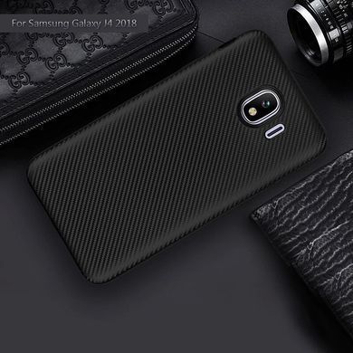 Защитный чехол Carbon TPU для Samsung J250 Galaxy J2 Pro 2018 Черный
