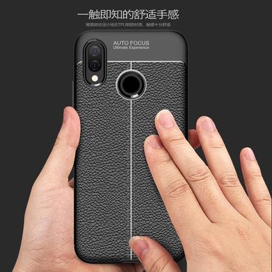 Защитный чехол Leather для Huawei P20 Lite Черный