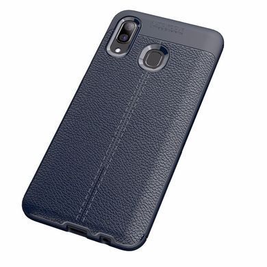 Защитный чехол Leather для Samsung A205F Galaxy A20 / A305F Galaxy A30 2019 Синий