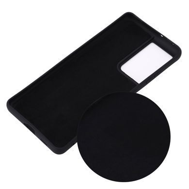 Защитный чехол Liquid Case Full Cover для Samsung Galaxy S21 Ultra Черный