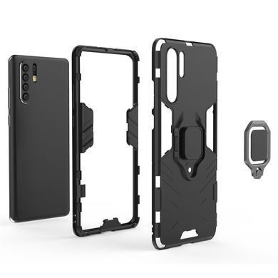 Защитный чехол Strong Guard Ring для Huawei P30 Pro Черный