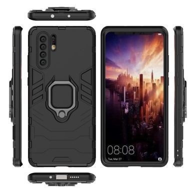 Защитный чехол Strong Guard Ring для Huawei P30 Pro Черный
