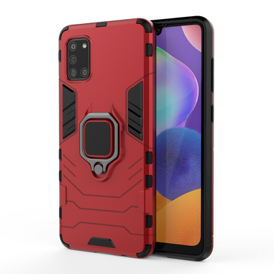 Захисний чохол Strong Guard Ring для Samsung A315F Galaxy A31 Червоний