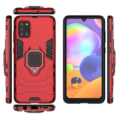 Захисний чохол Strong Guard Ring для Samsung A315F Galaxy A31 Червоний