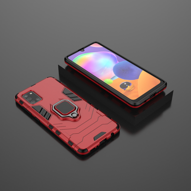 Захисний чохол Strong Guard Ring для Samsung A315F Galaxy A31 Червоний