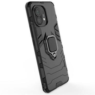 Защитный чехол Strong Guard Ring для Xiaomi Mi 11 Черный