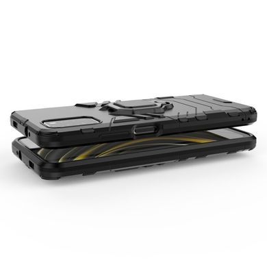 Защитный чехол Strong Guard Ring для Xiaomi Poco M3 Черный